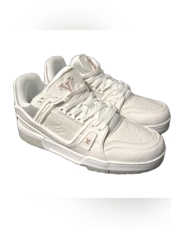 Louis Vuitton Other - Louis Vuitton LV Trainer White / Denim EU 44 US Mens 11